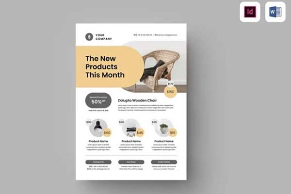 Editable Product Flyer Templates – 27+ Free & Premium PSD, Ai, Word, Doc, InDesign, Vector, EPS, PNG, TIFF Formats Download